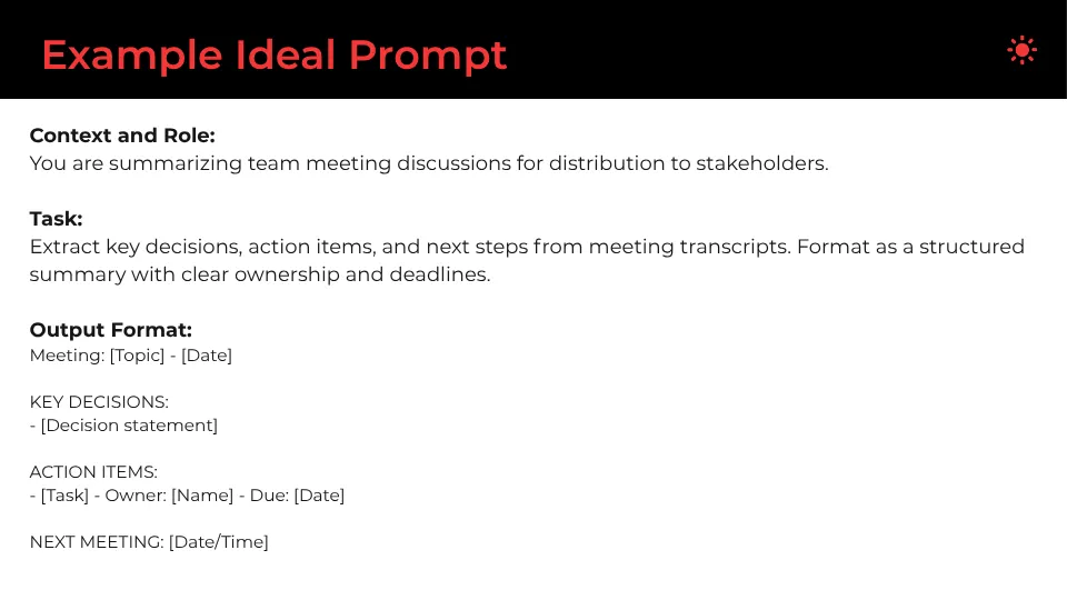 Example Ideal Prompt