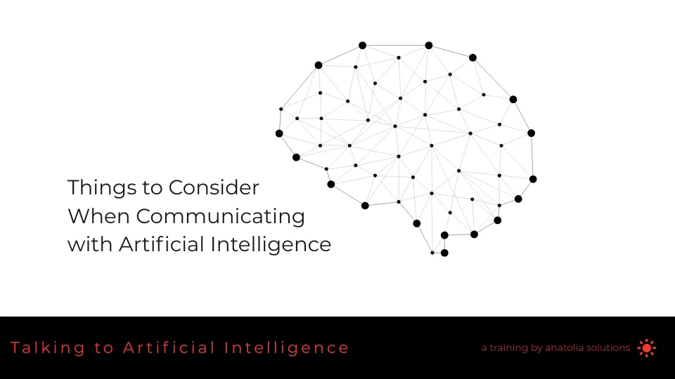 Talking To Artificial Intelligence